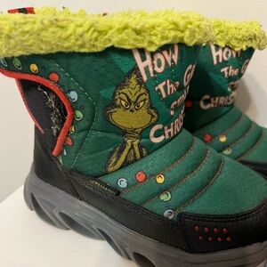 The Grinch Toddler Snow Boots
